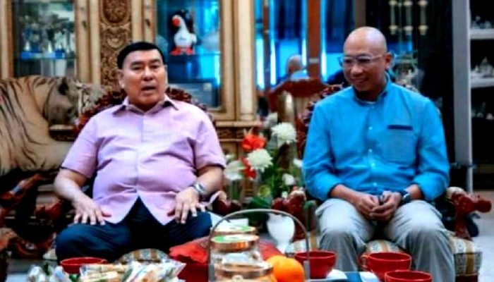 Mohon Doa Restu untuk Calon Gubernur Lampung, Mirzani dan Sjachroedin ZP Saling Puji