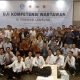 Peserta pelatihan jurnalistik dan Uji Kompetensi Wartawan (UKW) foto bersama usai pengumuman oleh tim penguji di Novotel, Bandar Lampung, pada Sabtu 8 Juni 2024