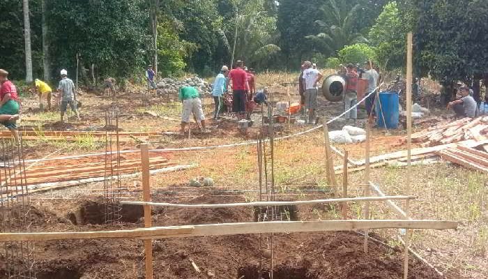 Pembangunan Ponpes Al Ihya Ulumaddin di Pekon Padangratu Tanggamus, Dimulai