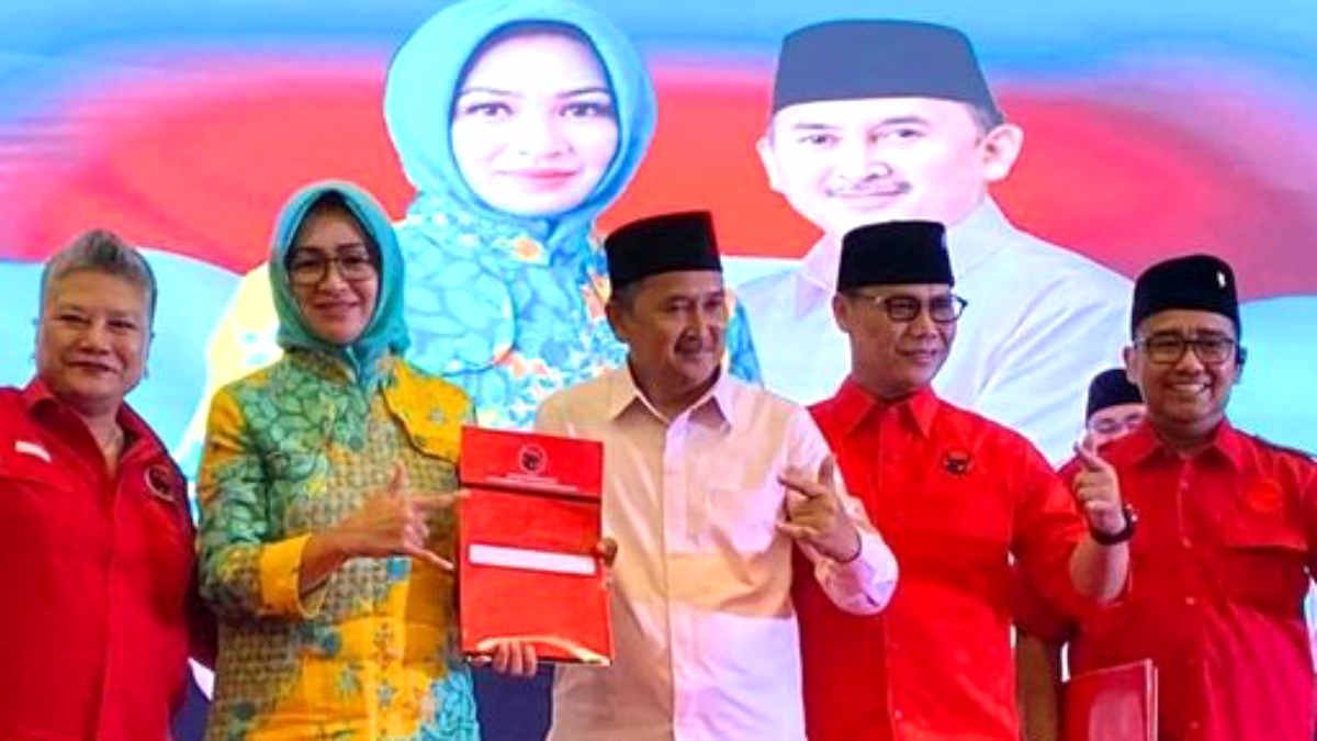 irin Rachmi Diany resmi diusung PDI Perjuangan untuk maju Pilkada Gubernur Banten. Airin dipastikan berpasangan dengan Ade Sumardi