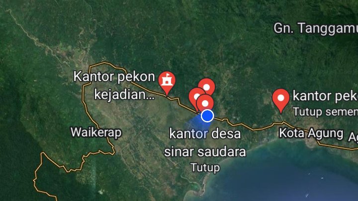 Foto: Ilustrasi Peta Wilayah Pekon (sct)