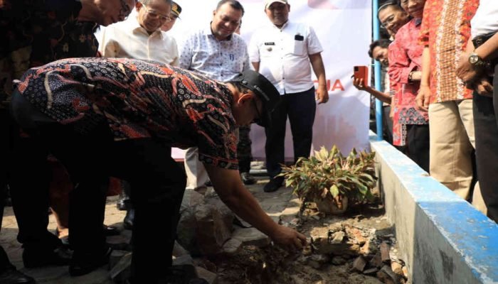 Pj Gani Letakkan Batu Pertama Pembangunan Gereja Kristen Pasundan Jemaat Seroja di Harapan Jaya