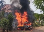 Pickup Suzuki Carry Terbakar di Lampung Timur, Usai Kuras BBM Hasil Ngelangsir di SPBU