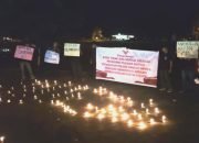 Aksi Seribu Lilin Bentuk Keprihatinan Pilkada Bintan Lawan Kotak Kosong