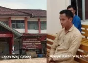 Apriyal, Kakon Way Nipah terdakwa kasus penganiayaan wartawan Wawai News divonis 3 Bulan berakhir di Lapas Way Gelang sejak 5 September 2024