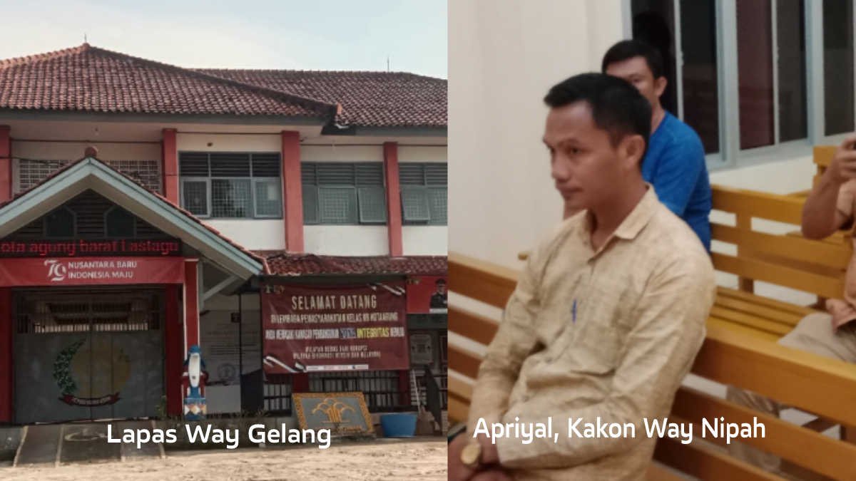 Apriyal, Kakon Way Nipah terdakwa kasus penganiayaan wartawan Wawai News divonis 3 Bulan berakhir di Lapas Way Gelang sejak 5 September 2024