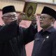 Dzikron Kadistaru Kota Bekasi saat menjalani prosesi pelantikan pada Rabu 4 September 2024