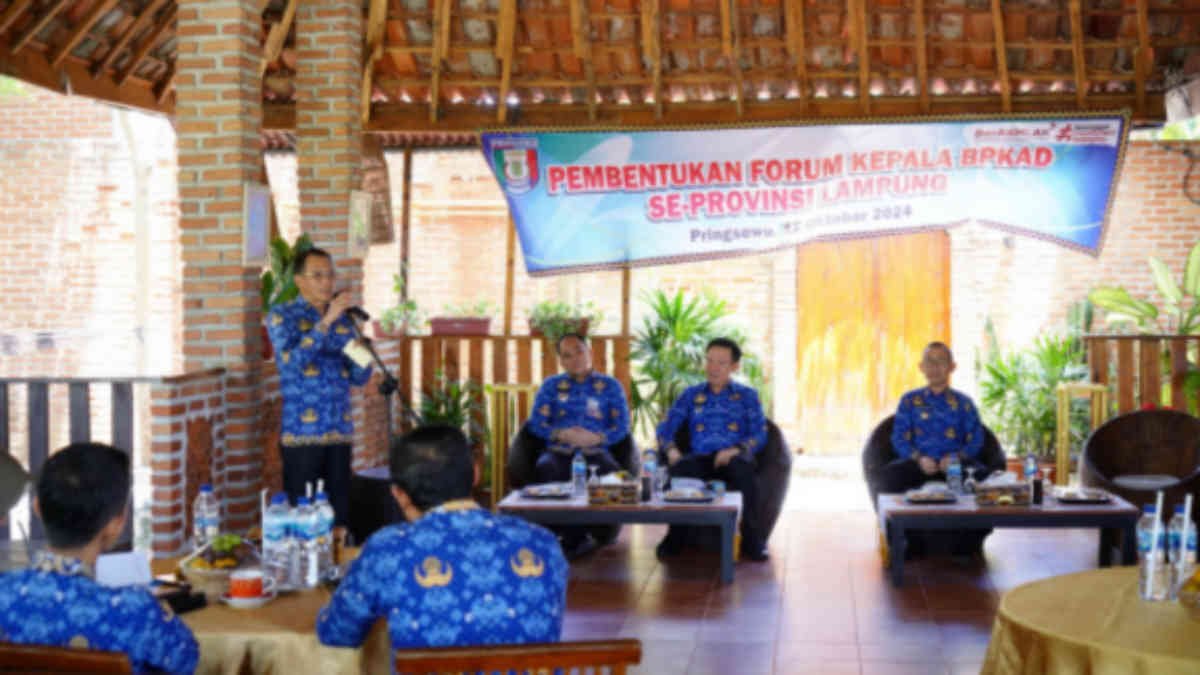 Foto: Seluruh Kepala BPKAD se-Provinsi Lampung berkumpul di Pekon Wonodadi, Kecamatan Gadingrejo, Kabupaten Pringsewu, pada Kamis 17 Oktober 2024