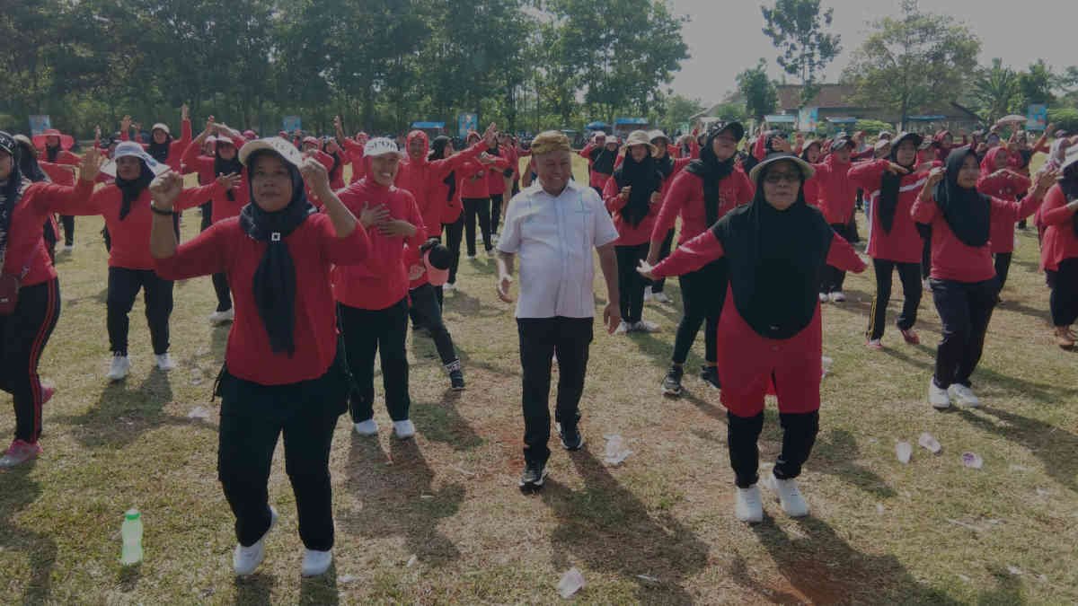 Paslon DAI untuk Pilkada Lampung Timur 2024, menggelar kampanye terbuka di Gunung Pelindung, Sabtu 19 Oktober 2024