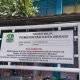 Pemko Bekasi memasang plang tanah milik pemerintah diatas lahan Fasos-fasum di Komplek PAM Jaya, Jatikramat, Jatiasih