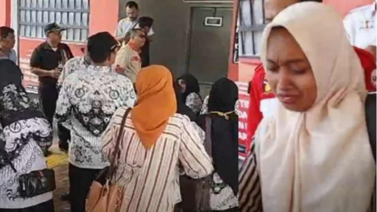 Supriyani guru honorer di Konawi Selatan, dituduh memukul muridnya anak seorang polisi hingga ditahan dan sempat dimintai uang damai Rp50 juta foto ist
