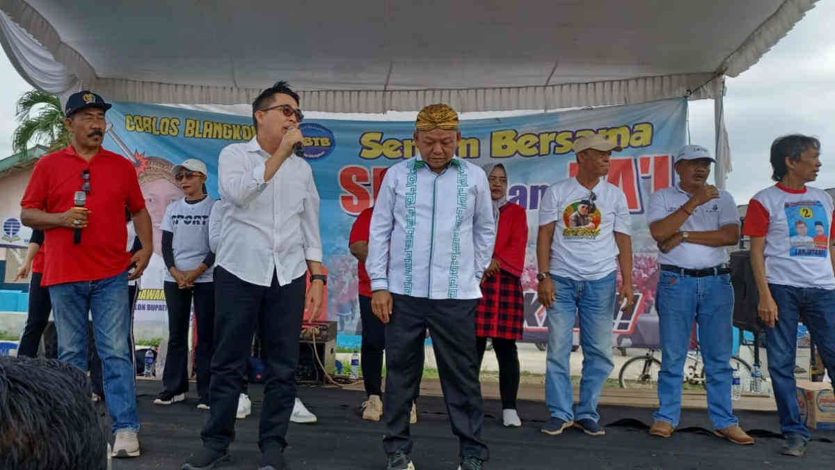 Paslon DAI untuk Pilkada Bupati Lampung Timur menggelar kampanye di Lapangan Merdeka Sekampung, Kamis 24 Oktober 2024