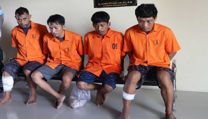 Dua Maling Motor Asal Lamteng di Dor saat Ditangkap Polisi di Pringsewu
