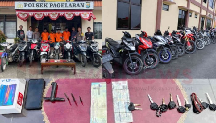 Polisi Tangkap Penadah dan Pelaku Ranmor di Pringsewu, Sita Puluhan Kendaraan Bermotor