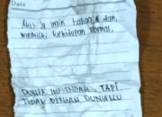 Bikin Haru, Inilah Pesan Singkat di Secarik Kertas Diduga Dituliskan Pelajar yang Loncat dari Gedung MM Bekasi