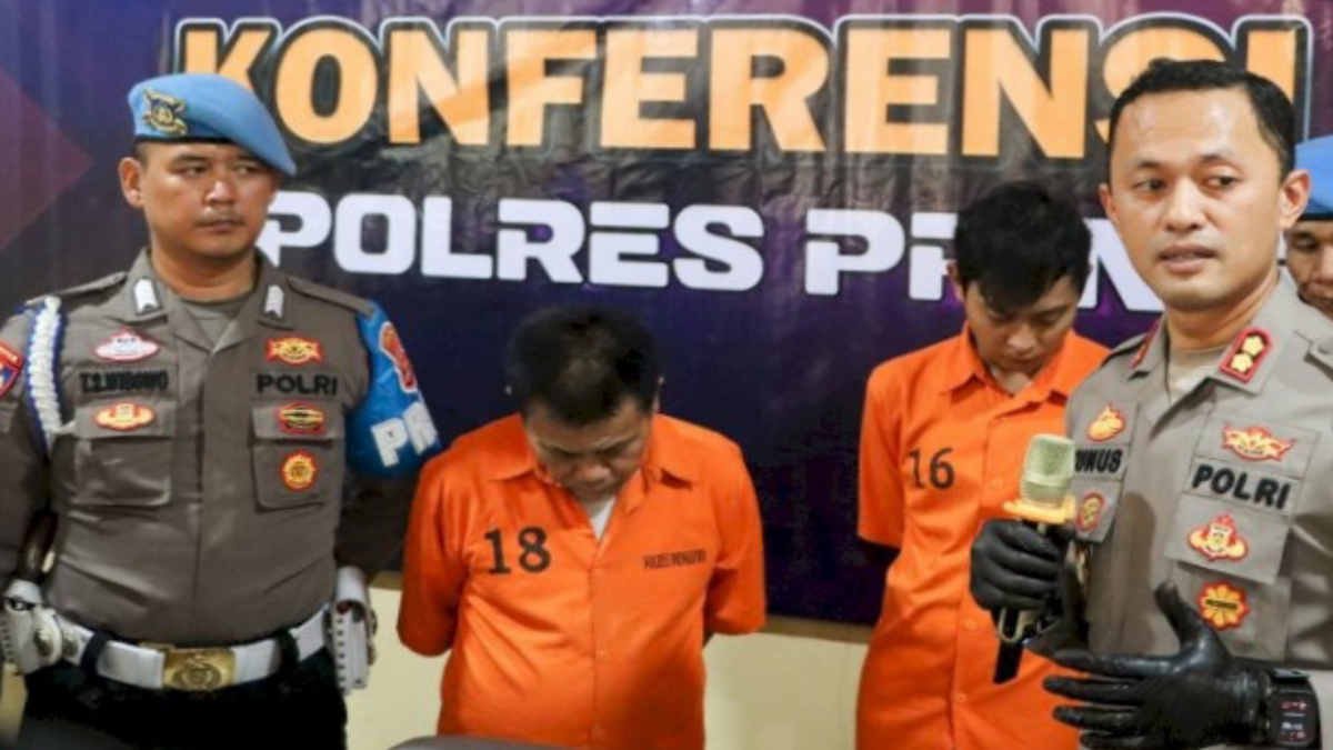 Ungkap Kasus pemerasan oleh oknum mengaku LSM dan Wartawan di wilayah Kabupaten Tanggamus, 31 Oktober 2024 - foto Polres Pringsewu