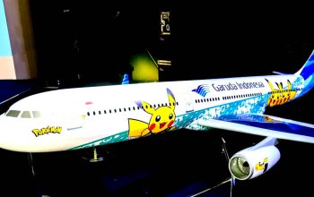 Kolaborasi PT Garuda Indonesia dengan The Pokémon Company kembali menghadirkan desain thematic livery Pikachu Jet GA-2