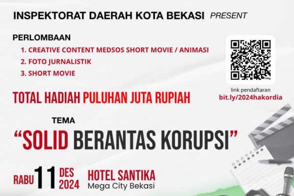Khusus KTP Bekasi, Ayo! Ikut Lomba Short Movie dan Foto Jurnalistik, Hadiah Total Puluhan Juta