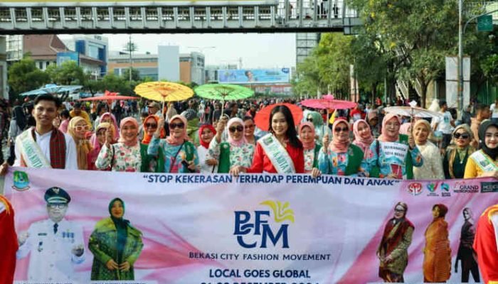 Gani Muhamad Kampanye Stop Kekerasan Terhadap Perempuan dan Anak di CFD Kota Bekasi