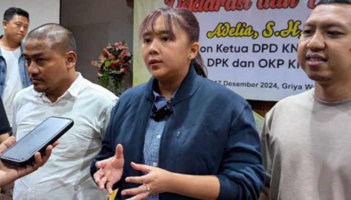 Adelia Deklarasi Calon Ketua KNPI Kota Bekasi