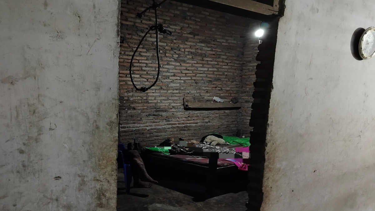 Foro- tambang tempat gantung diri ibu muda di Desa Toba, Sekampung Udik, Lampung Timur - Kamis 2 Januari 2025- foto Rozali