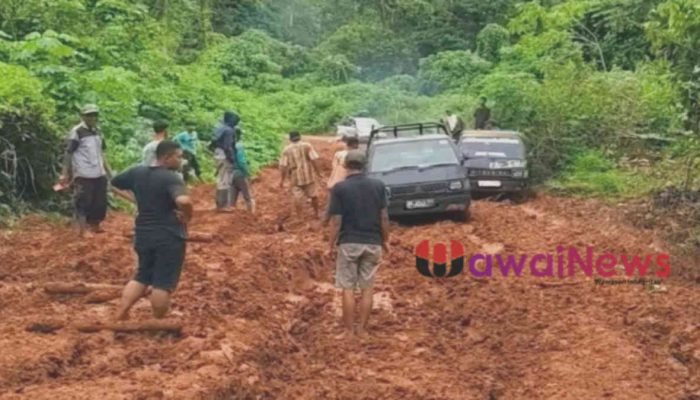 Jalan Lintas Suoh Tanggamus Rusak Parah, Dua Perusahaan Ini Dituding Biang Keroknya?