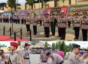 Kapolres Tanggamus AKBP Rivanda pimpin serah terima jabatan (Sertijab) 8 Perwira Polri menempati jabatan dari Kasat hingga Kapolsek. Upacara berlangsung di Lapangan Mapolres setempat, pada Sabtu 18 Januari 2025, (foto_kolase)