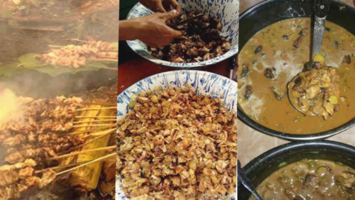 Sajian Nyucuk (ngelawar) kudapan tradisi khas Sekappung Limo Mego di Lampung Timur - foto doc ist