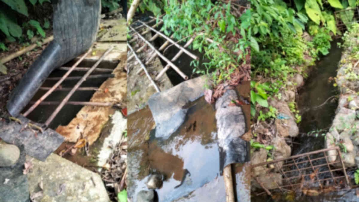 Foto: Lokasi hulu sumber PDAM Way Agung terdapat banyak tumpukan sampah di sekitar sumber air, yang menimbulkan bau tak sedap, - dok grib