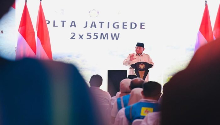 Prabowo Resmikan PLTA Jatigede