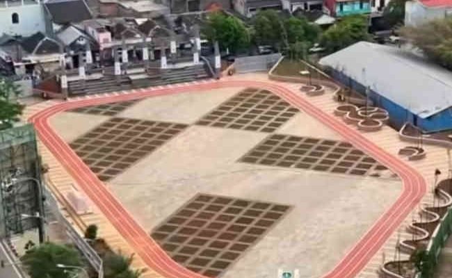 Elegan, Taman Stadion Patriot Kota Bekasi Dilengkapi Beragam Fasilitas