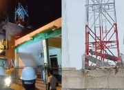 Beton Penyangga Tower Telkomsel di Bekasi Ambrol, Satu Pekerja Tewas