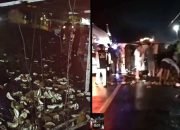 Nestapa Supir Pikap, Bukan Ditolong Uang dan Durian Ludes Dijarah Dalam Kecelakaan di Way Kanan