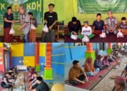 STEBI Tanggamus Gelar Jumat Berkah, Bagi Makanan di Ponpes Nurul Falah