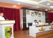 Foto: Pj Bupati Tanggamus Mulyadi Irsan saat menghadiri Focus Group Discussion (FGD) Tanggamus dan pembinaan statistik sektoral Tahun 2025 di Ruang Rapat Utama Sekretariat Daerah Kabupaten setempat, pada Rabu 12 Februari 2025, (foto_kmf)
