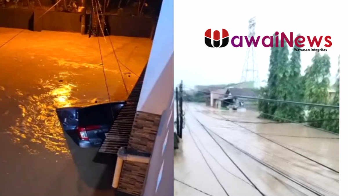 Banjir akibat hujan deras dan luapan Kali Bekasi merendam sejumlah titik. ketinggian air dilaporkan mencapai 6 meter lebih di PGP Jatiasih, Selasa 4 Maret 2025