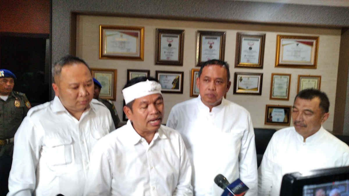 Gubernur Jawa Barat Dedi Mulyadi saat hadir di Kota Bekasi, pada Jumat 7 Maret 2025 - foto Rocky