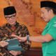 Ketum GP Ansor Addin Jauharudin saat audiensi dengan Menteri Desa dan Pembangunan Daerah Tertinggal Yandri Susanto di Kantor Kemendes PDT Kalibata, Kamis (6/3/2025)- foto doc ist
