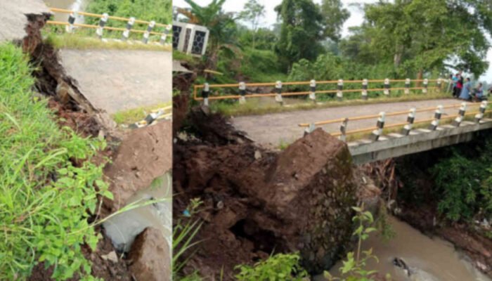 Jembatan Way Galih Ambrol, Akses Candipuro – Sidomulyo Lamsel Terputus!