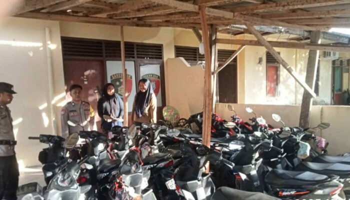 Jelang Lebaran, Polsek Wonosobo Terima Titipan 14 Kendaraan Pemudik