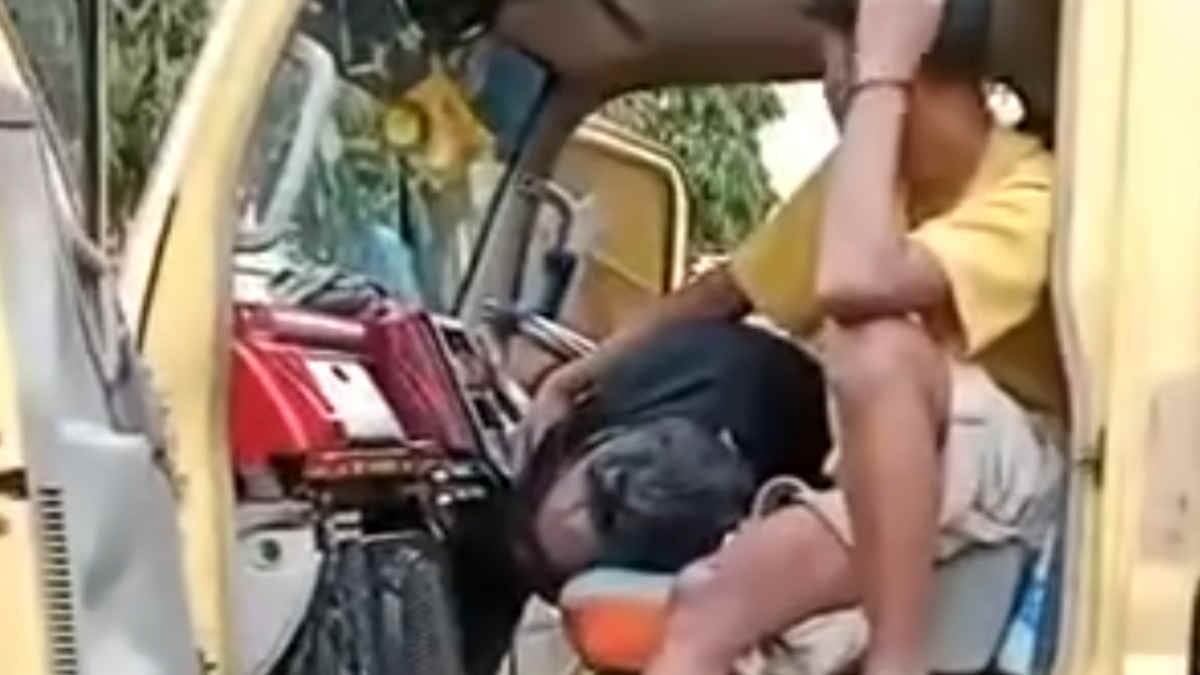 Sopir truk asal Manggarawan, Lampung Timur meninggal dalam mobil setelah tiga harian antri di pabrik singkong SPM, Senin 17 Maret 2025 - foto sc