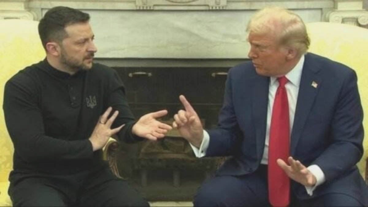Presiden AS Donald Trump marah kepada Presiden Ukraina Volodymyr Zelensky hingga mengusirnya dari Gedung Putih setelah pertengkaran luar biasa di Ruang Oval. (Foto: AFP