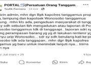 Unggahan FB Bikin Gaduh di Tanggamus, Diduga Pemilik Akun di Penjara?
