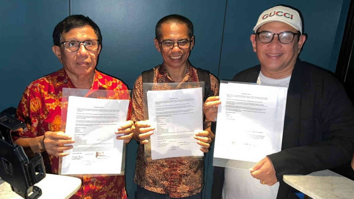 Hendry Ch Bangun dan Zulmansyah Sekedang, hingga mencapai suatu kesepakatan yang disebut Kesepakatan Jakarta, pada Kamis 16 Mei 2025 - foto doc ist