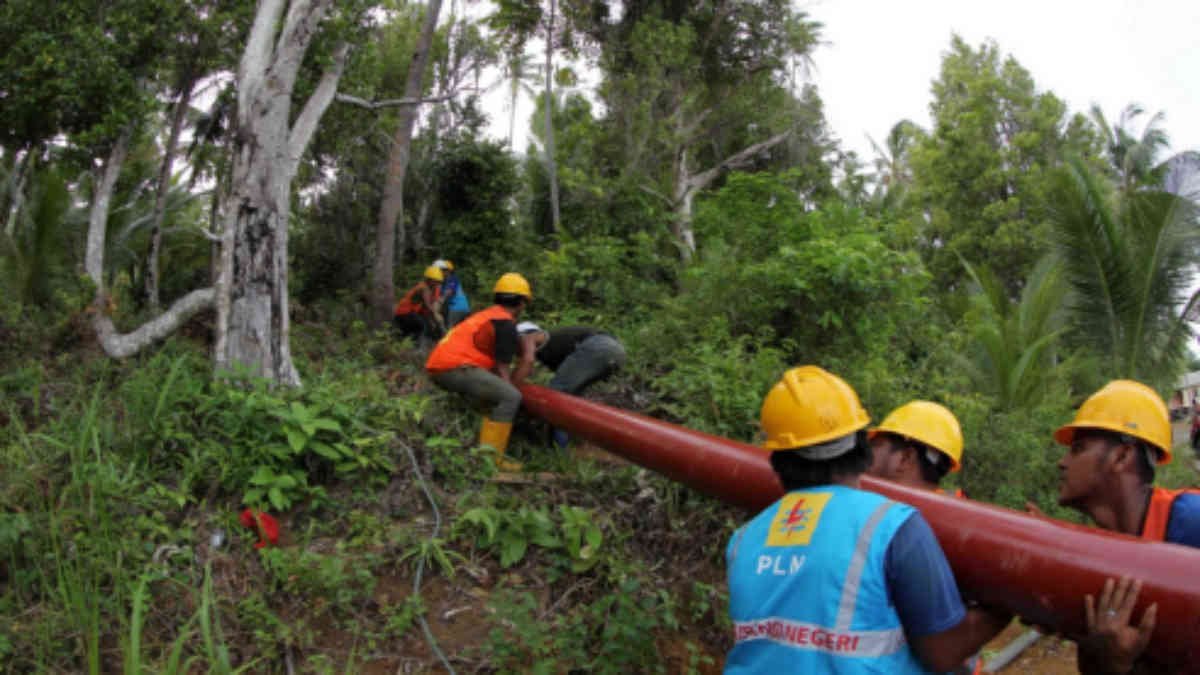 Porgram Listrik Desa (Lisdes) di Pekon Atar Lebar, Bandar Negeri Smoung, Kabupaten Tanggamus- foto ilustrasi