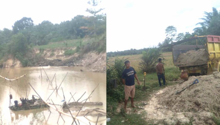 Aktivitsa tambang pasir ilegal di Way Bekarang, Tanjungwangi, Waway Karya, berkali-kali ditegur tapi para pelaku membandel akibat tidak pernah ditindak tegas,Senin 12 Mei 2025 - foto doc