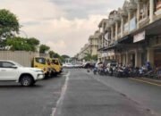 Penampak areal parkir di kawasan Harapan Indah, Pejuang, Kecamatan Medan Satria, yang tengah dilakukan uji petik dan pemastian SRP oleh Dishub Kota Bekasi - foto doc ist