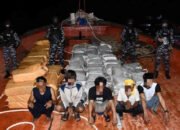 Fantastis, TNI AL Tangkap Kapal Ikan Muatan Narkoba Senilai Rp7 Triliun di Perairan Kepri