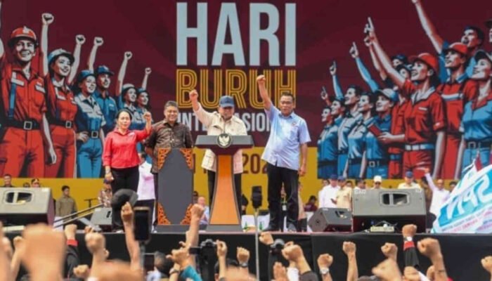 Setelah 60 Tahun, Baru Presiden Prabowo yang Hadir Langsung Ditengah Buruh