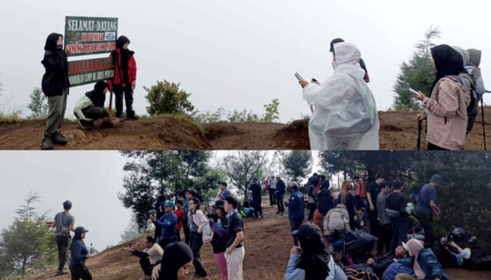 Puncak Prau Diserbu Pendaki, Libur Sekolah Jadi Momen Ngecamp dan Healing di Atas Awan